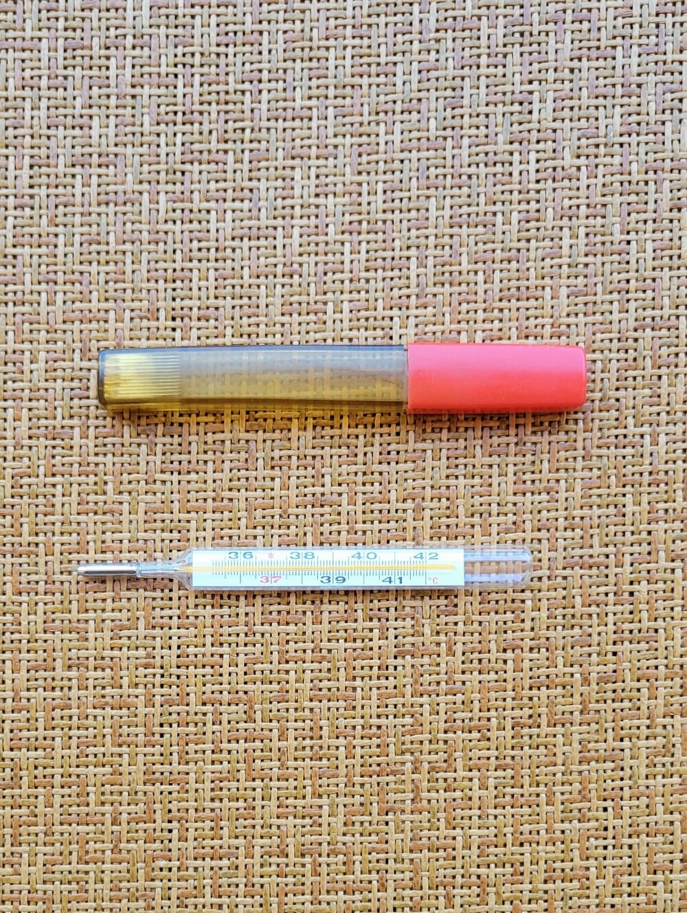 Vintage Labortherm N Maxima Precision Laboratory Glass Thermometer GDR 1/10 °C